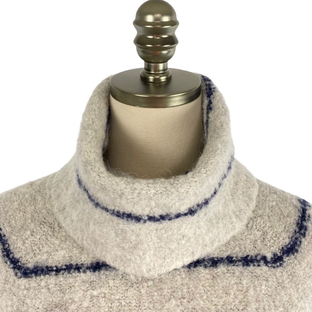 Madewell Gray Roundtrip Turtleneck Sweater Stripe - Picture 4 of 13